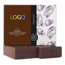 OEM Custom Organic Gentle Exfoliating Chocolate Handmade Soap Bar